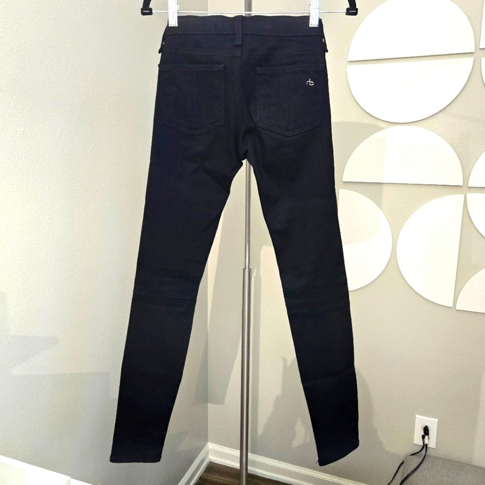 rag & bone | Hyde Leather Panel Jean - Picture 3 of 5